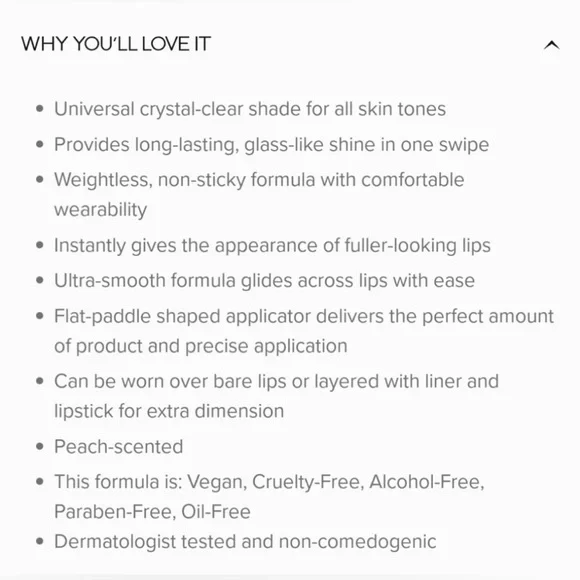 Anastasia Beverly Hills Clear Crystal Lipgloss Full Size New in Box - Picture 5 of 5